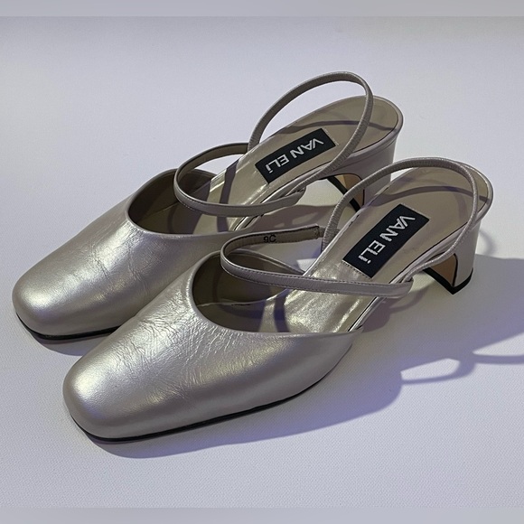 VANELi Pearl Square Toe Heel Pumps Size 9 - Picture 3 of 5